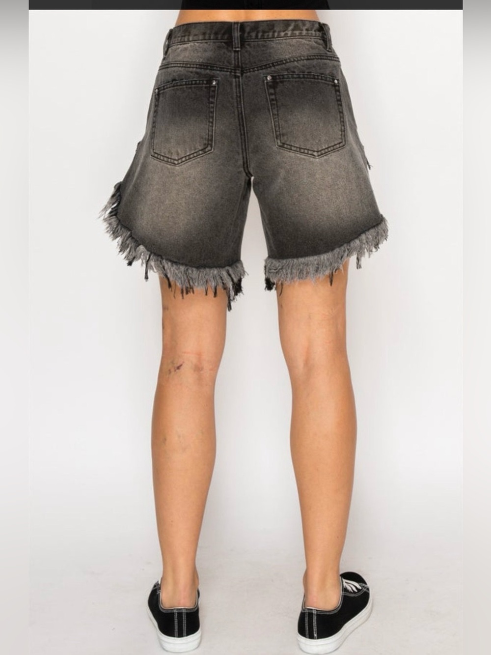 Distressed Denim Short - Picture 4 of 13